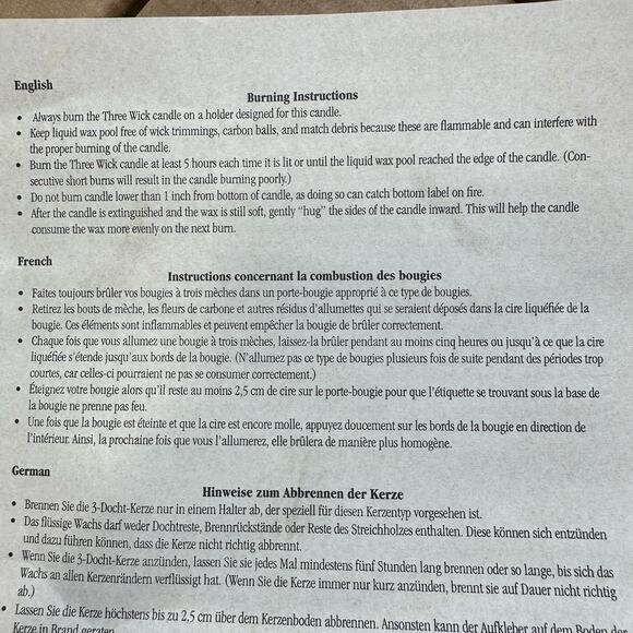 PartyLite M65062 Fall Fruits Pillar Candle 3 Wick Candle - Picture 5 of 6